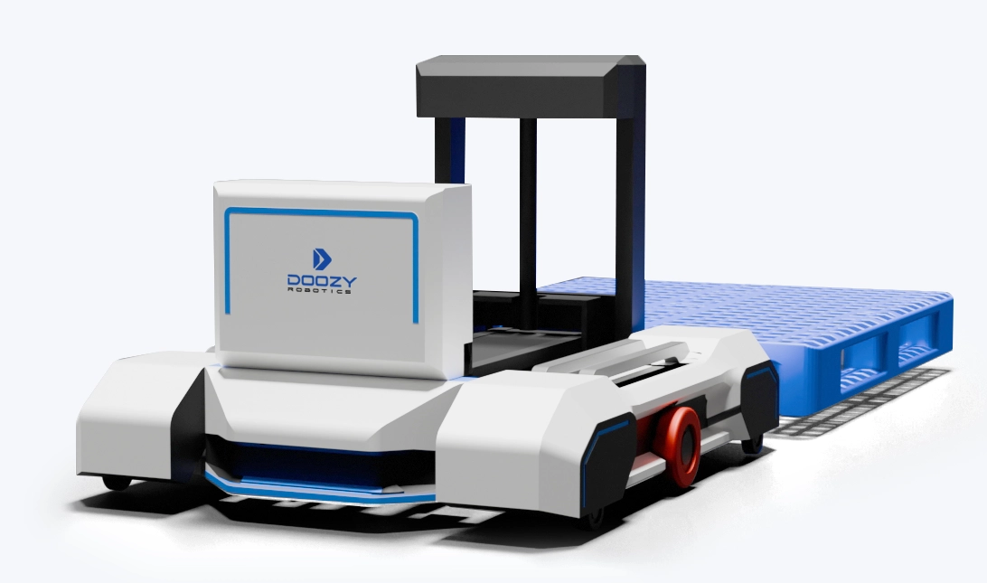 DFR-2000 Technical Diagram - Detailed view of the autonomous pallet mover's components and dimensions